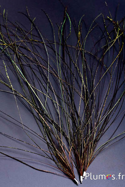 Ciondolo filo pavone - 15-28 cm - arancione-verde naturale